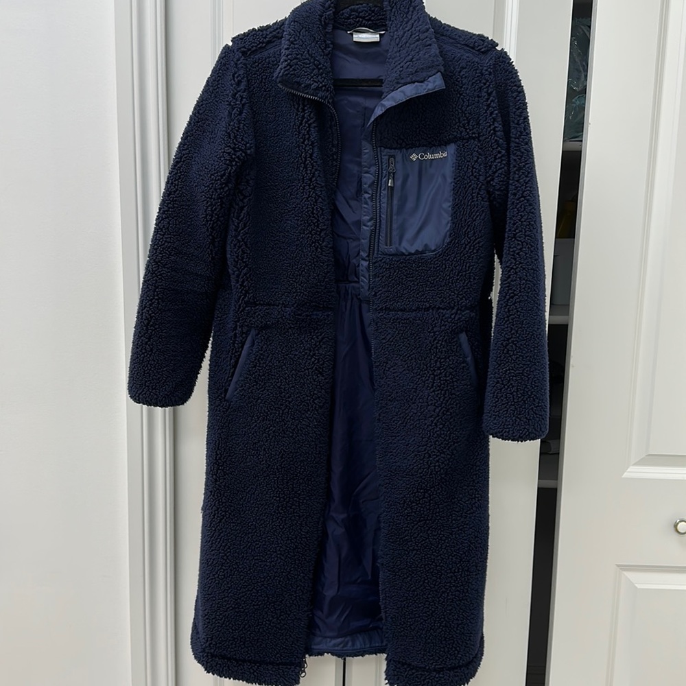 Columbia long fleece jacket